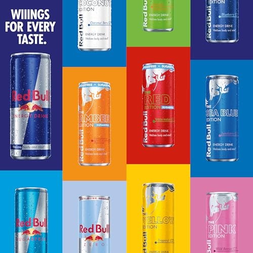 Red Bull White Peach Summer Edition Energy Drink, with 114mg Caffeine Plus Taurine & B Vitamins, 12 Fl Oz Can