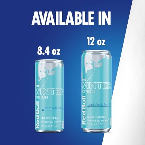 Red Bull Winter Edition, Iced Vanilla Berry Energy Drink, 12 Fl Oz