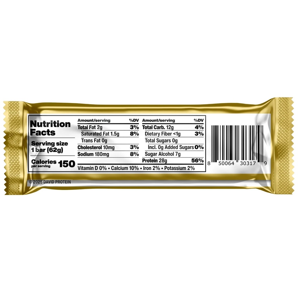 David Protein Bar - Sold Individually