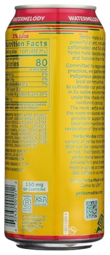 Yerba Madre Organic Watermelody Yerba Mate, 15.5 FZ