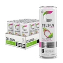 Sugar-Free Fizz Free Dragon Fruit Lime Drink - 200mg Caffeine, 12 Fl Oz X 12