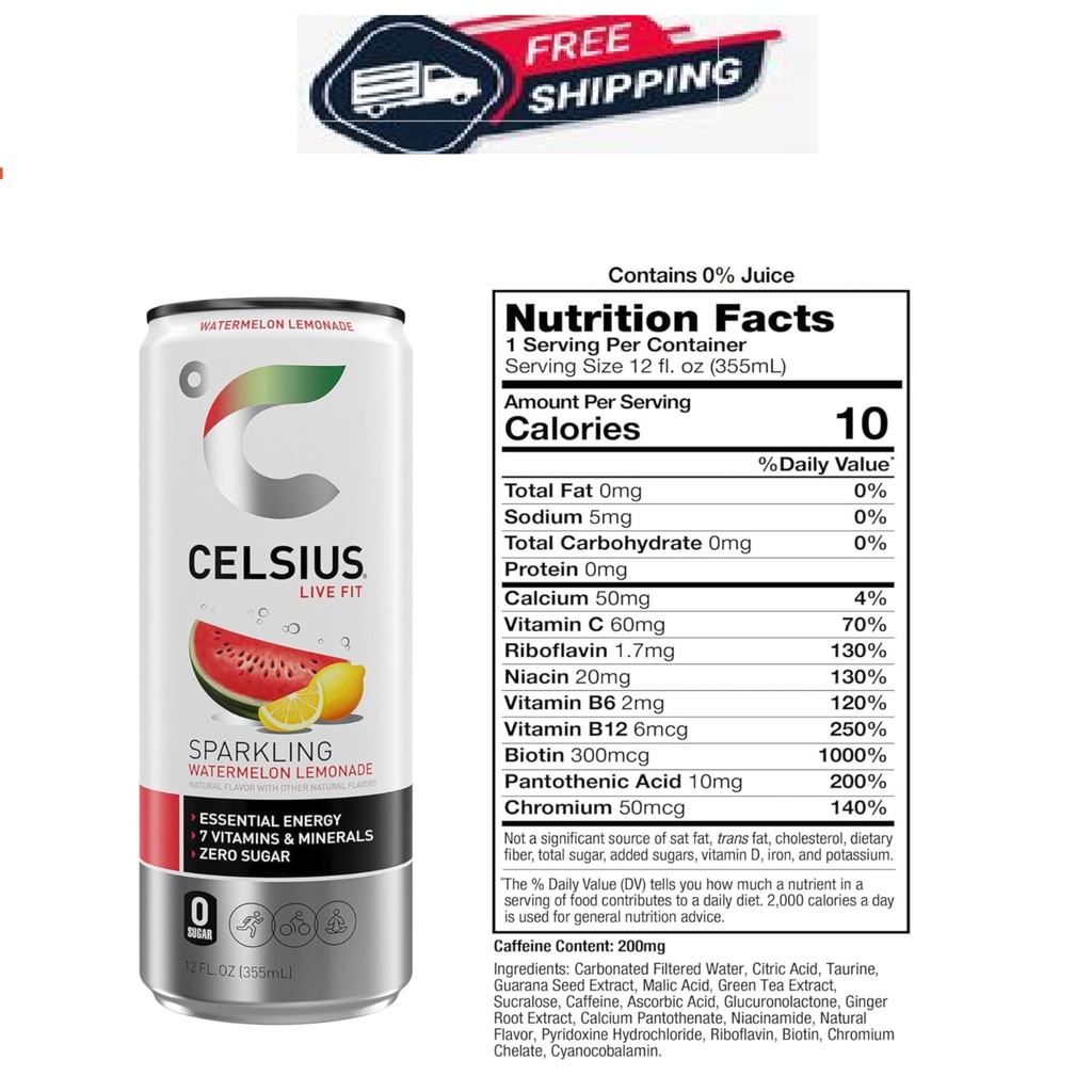 Celsius - Watermelon Lemonade.*
