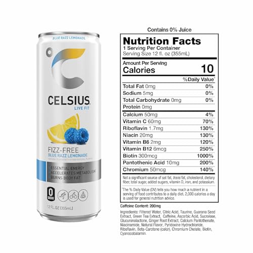 Celsius - Blue Razz Lemonade.