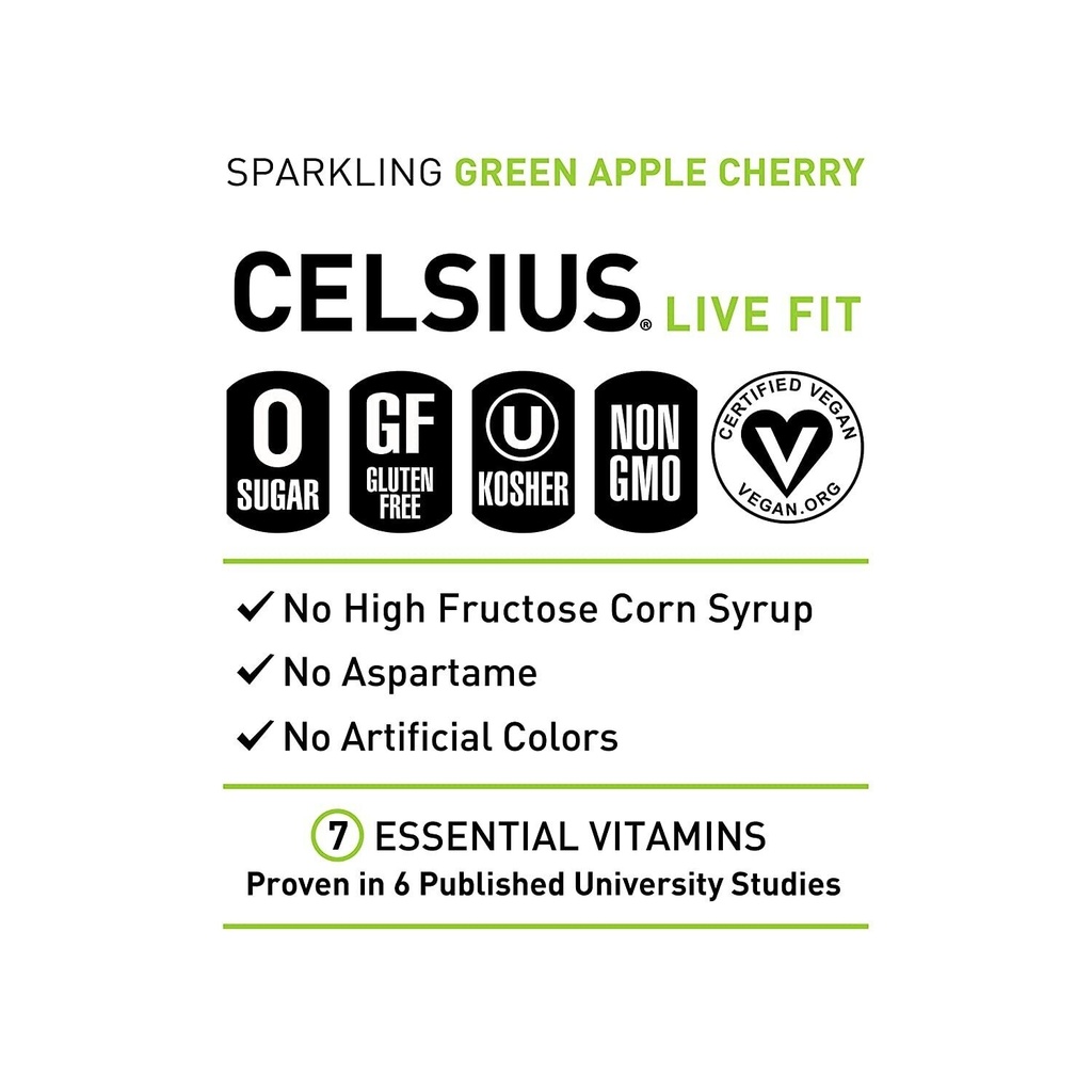 Celsius - Green Apple Cherry