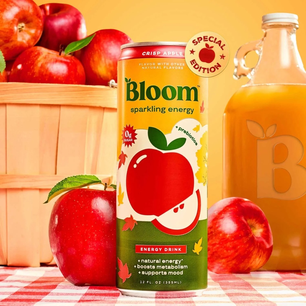 Bloom Sparkling Energy, Crisp Apple, 12 Fl. Oz., 12 Pk. LIMITED TIME!!!
