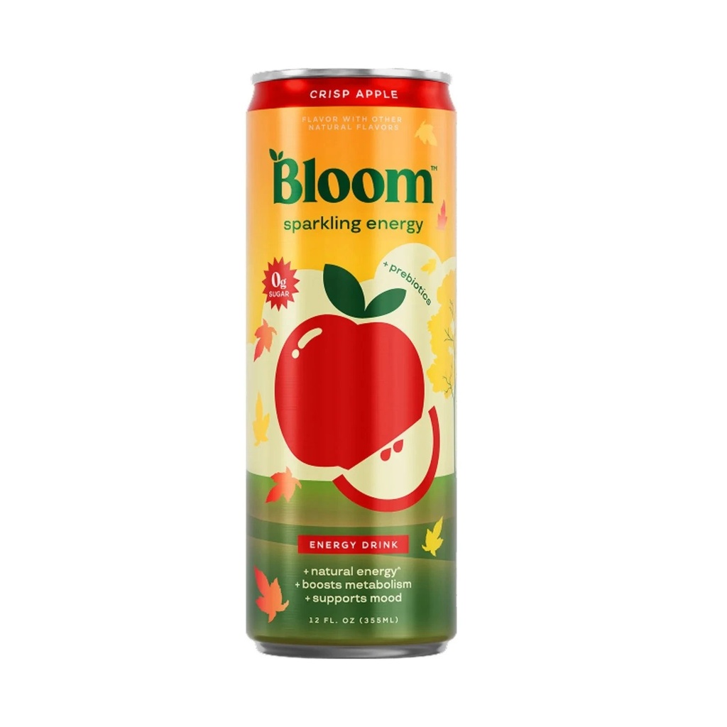 Bloom Sparkling Energy, Crisp Apple, 12 Fl. Oz., 12 Pk. LIMITED TIME!!!