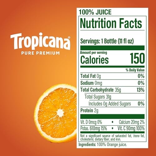 Tropicana Pure Premium Original Orange Juice, 12 OZ