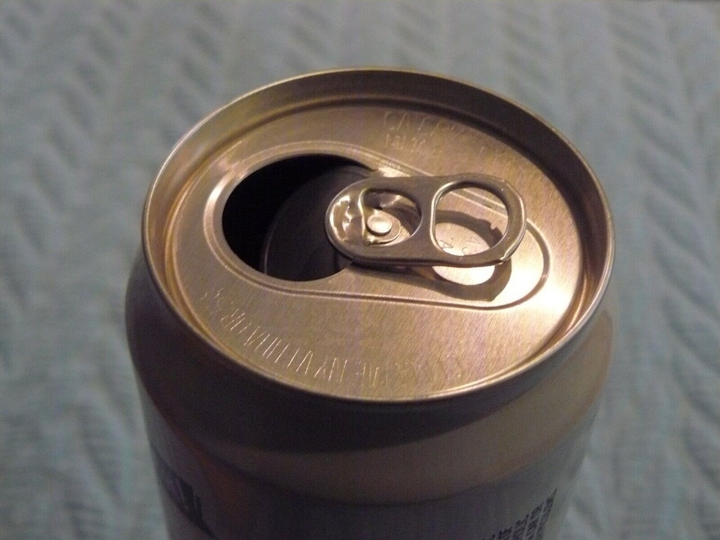 White/Red NARRAGANSETT LAGER Beer Pull-Tab TOP OPEN 24 OZ  Empty ALUMINUM