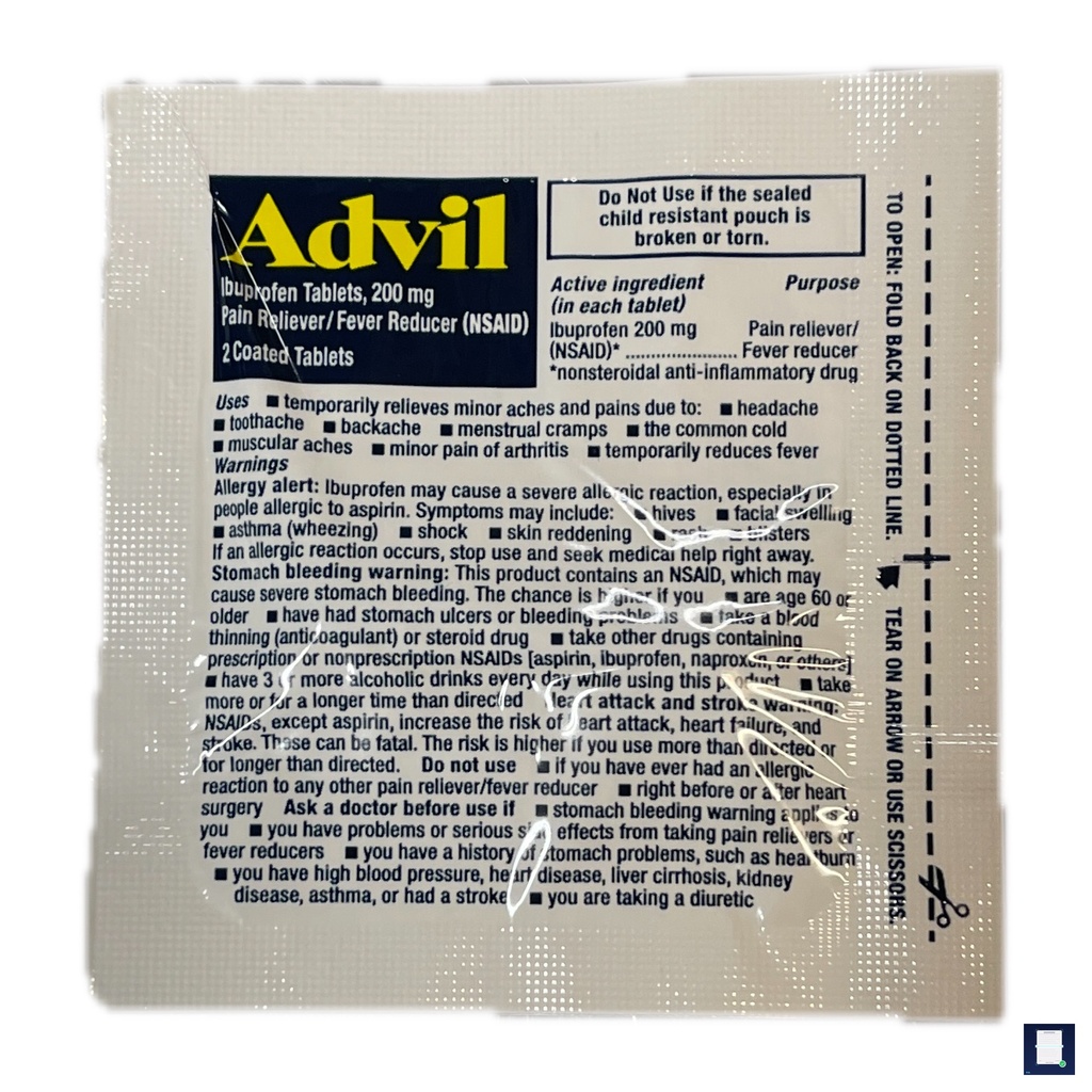 Advil - Ibuprofen Single