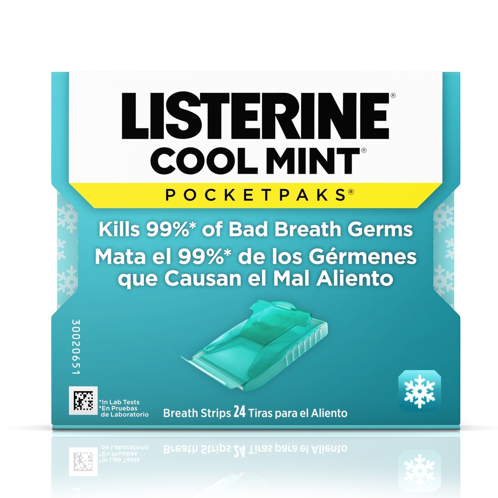 Listerine - Cool Mint Pocket Paks Breath Strips - 24 Ct