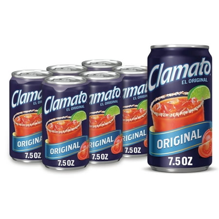 Clamato - Original Tomato Cocktail - 6 Pack Cans - 7.5 Fl Oz - Can