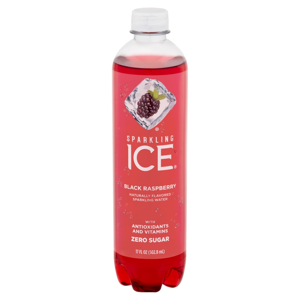 Sparkling Ice - Black - Raspberry - 8.1 Oz - Can