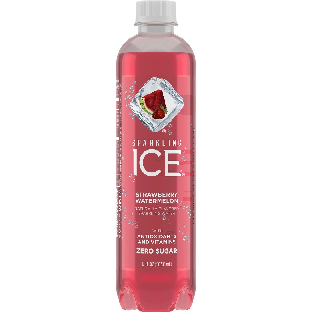 Sparkling Ice - Strawberry Watermelon - Flavored Sparkling Water - 8.1 Fl Oz