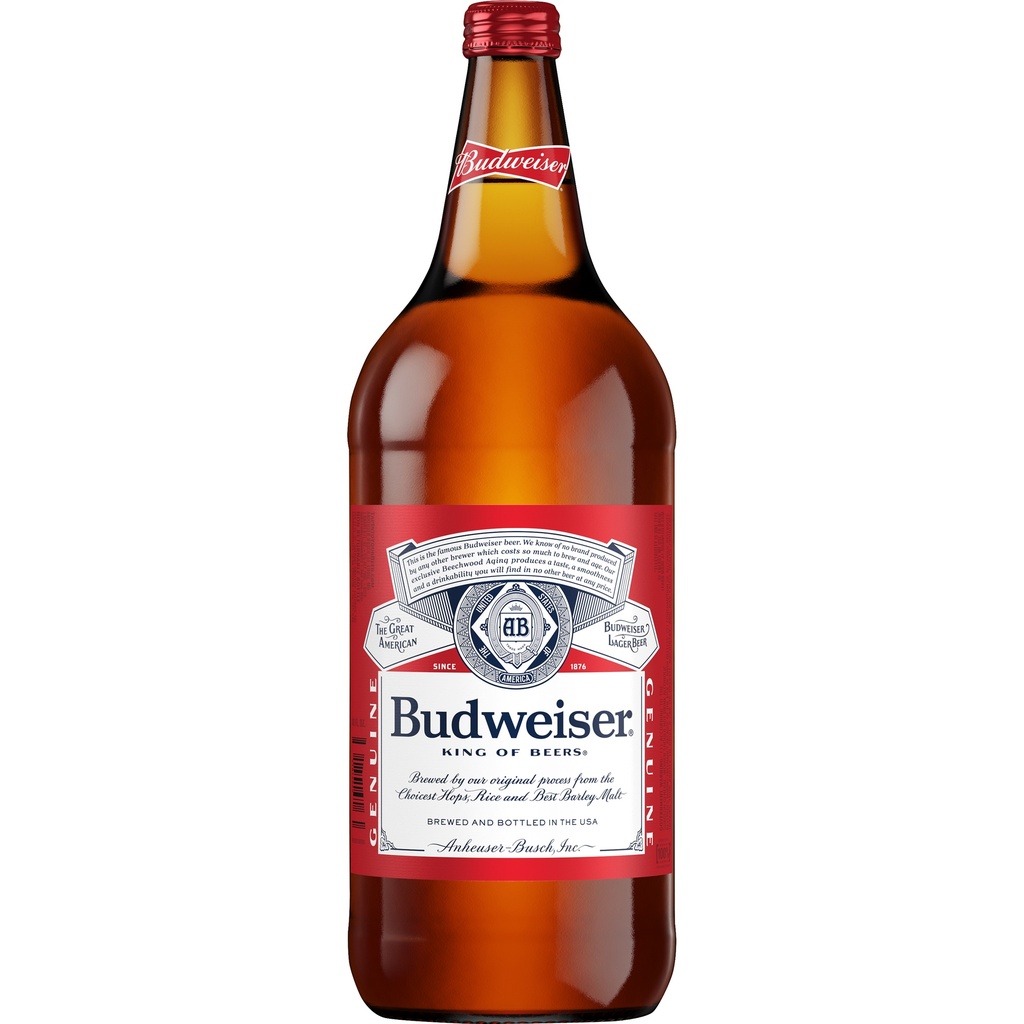 Budweiser - Beer - 5% ABV - 40 Fl Oz - Bottle