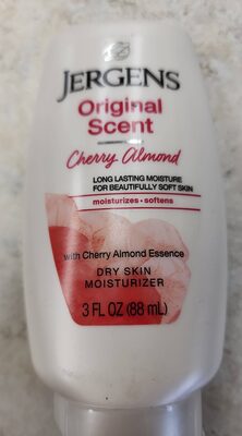 Jergens Original Scent with Cherry Almond Body Lotion Moisturizer for Dry Skin - 3 Oz