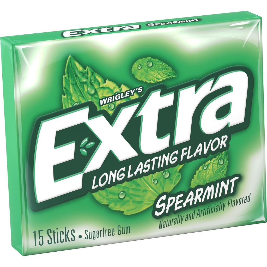 Extra - Spearmint Zero Chewing Gum - 15 Pk