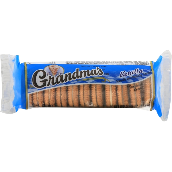 Grandma's - Sandwich Crème Vanilla Cookie - 3.245 Oz