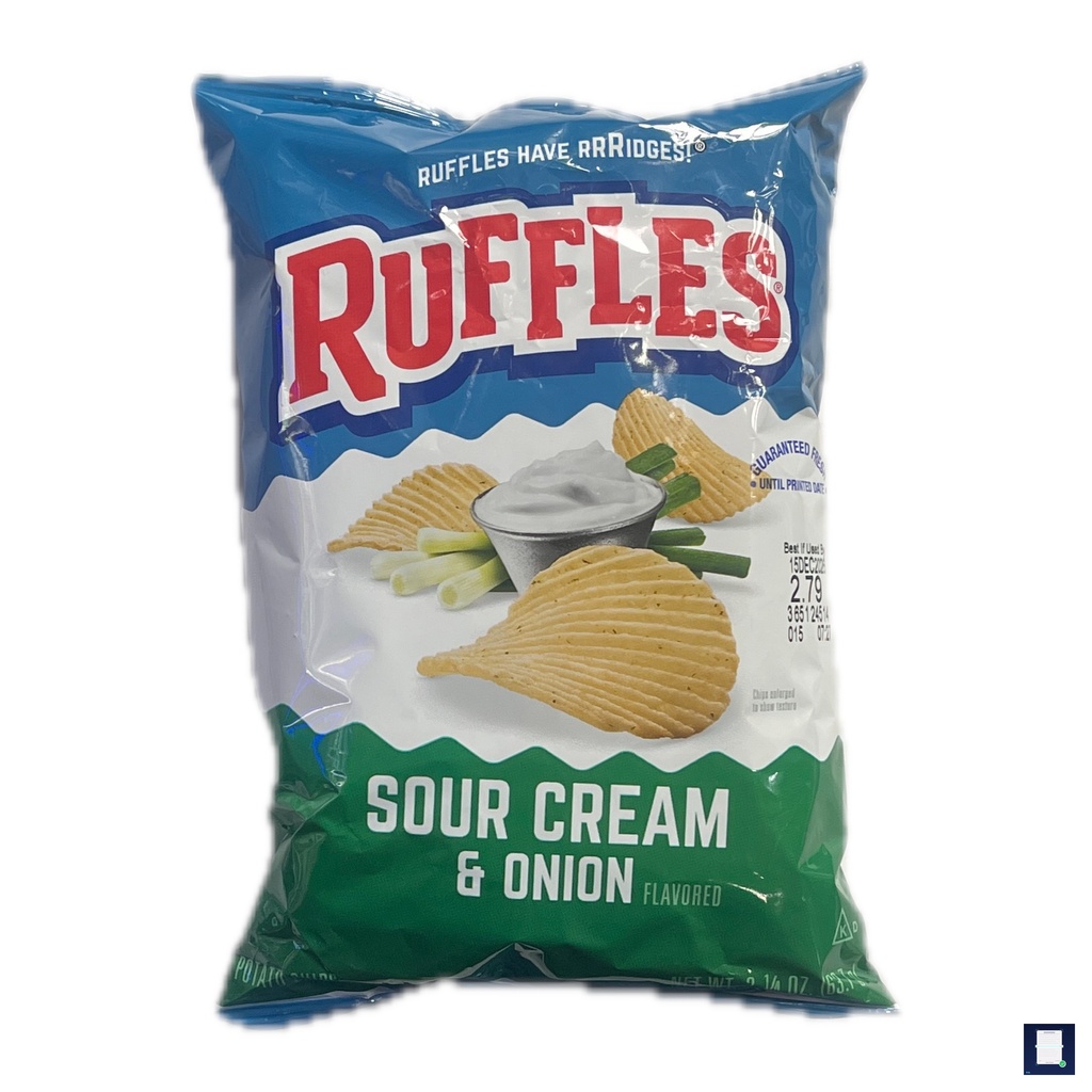 [76905] Ruffles - Sour Cream & Onion Chips - 2.25 Oz