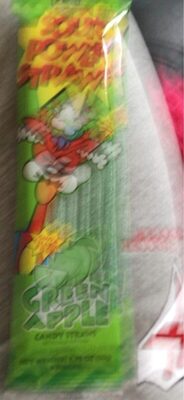 Sour Power Straws - Green Apple