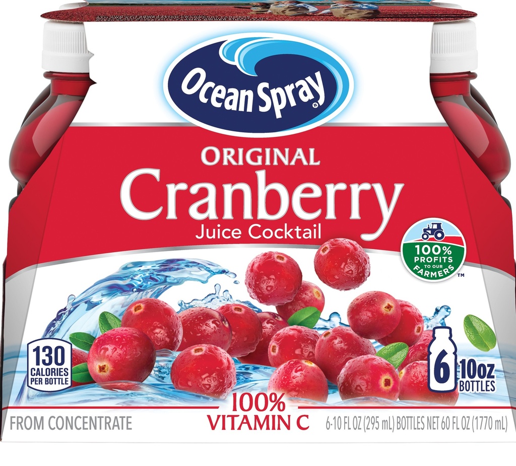 Ocean Spray® Cranberry Juice Cocktail - 10 Fl Oz - 6 Count - Bottles