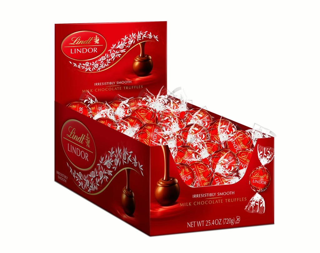 Lindt Lindor - Milk Chocolate Truffle - Melting Truffle Center - 0.42 Oz