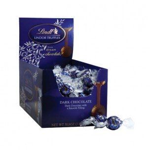 Lindt Lindor - Dark Chocolate Truffle - Melting Truffle Center - 0.42 Oz