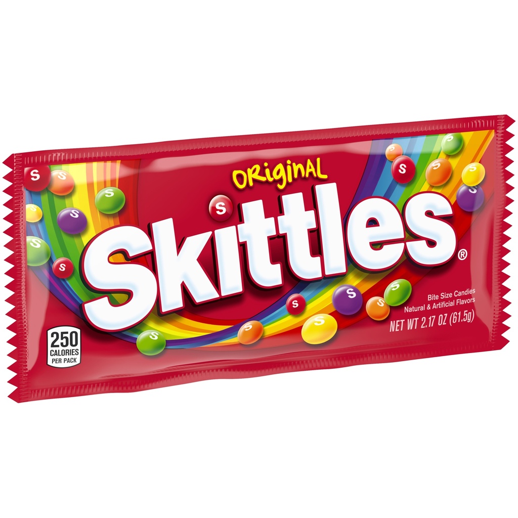 Skittles - Original Chewy Candies - Fruit Candy Bag - 2.17 Oz
