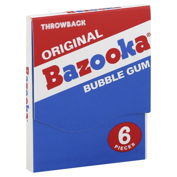 Bazooka Bubble Gum Mini Wallet - 6 Piece