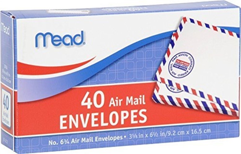 Mead - Air Mail Envelopes - CVS - 40 Pk