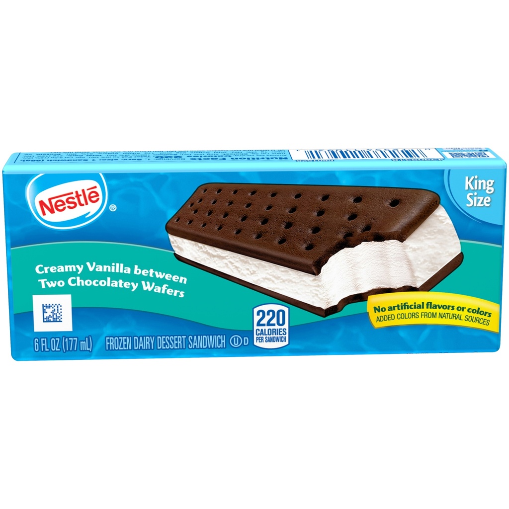 Nestle - Vanilla Ice Cream Sandwich - King Size - 6 Oz