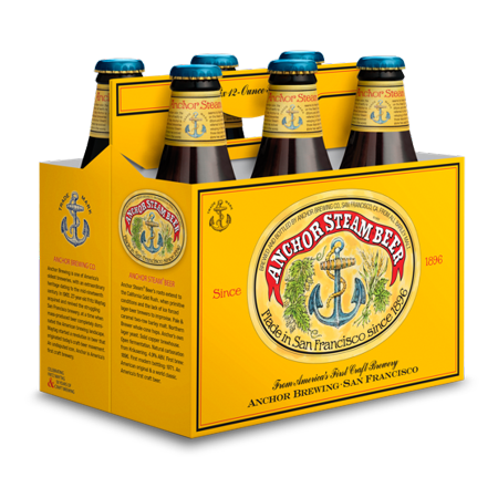 Anchor Brewing Company Steam California Common Beer Lager - Beer - 12 Oz - Bottles - Can