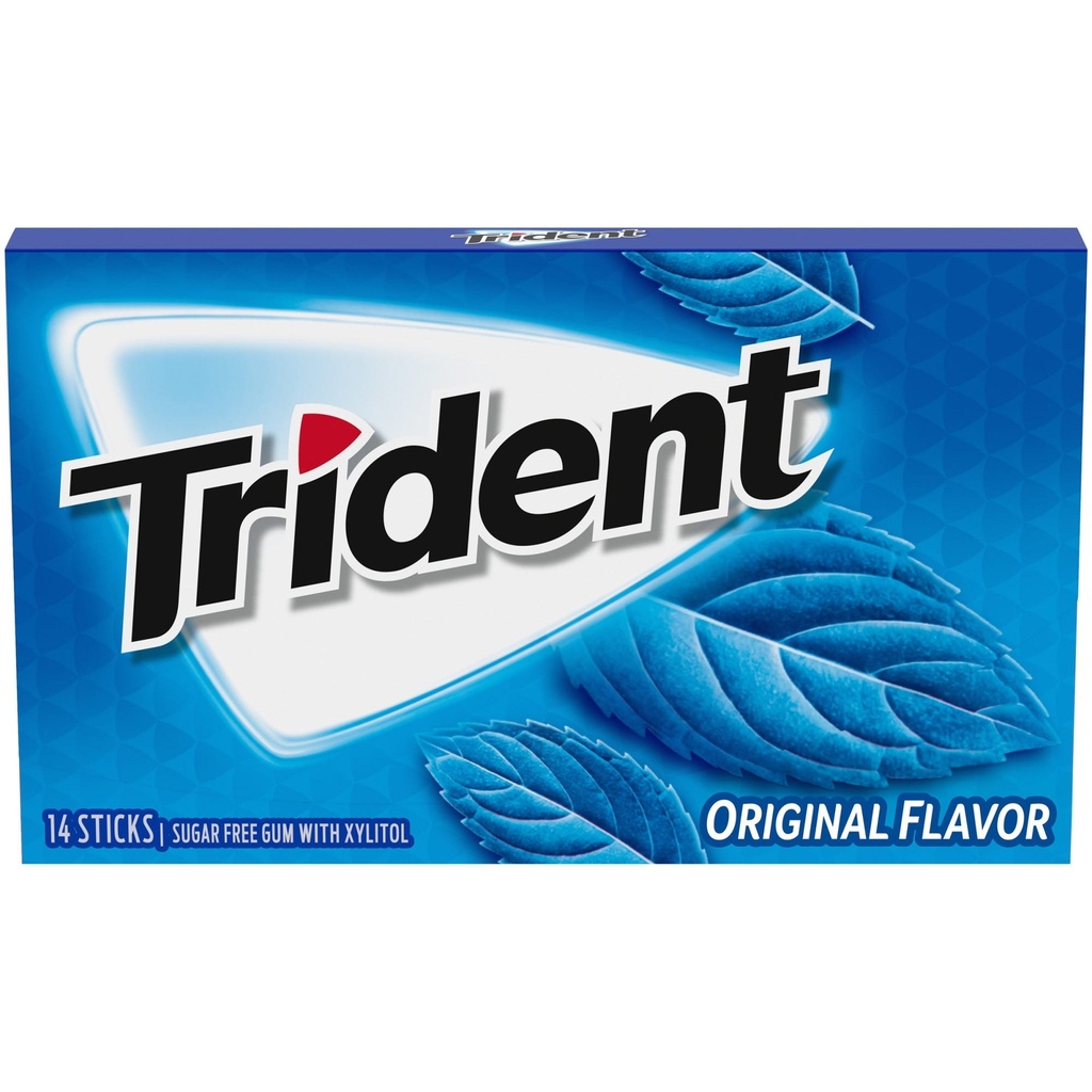 Trident - Original Zero Gum - Regular Size - 14 Pieces