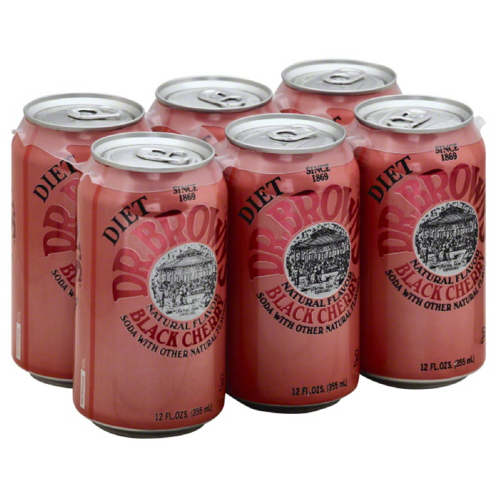 Dr. Brown's - Diet - Black Cherry - Can - 12 Fl Oz