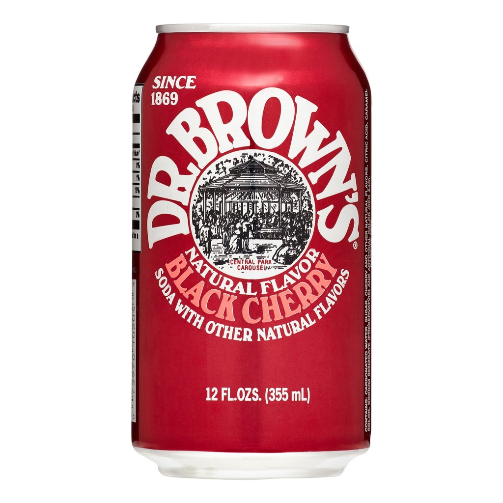 Dr. Brown's - Black Cherry - 12 Fl Oz - Can
