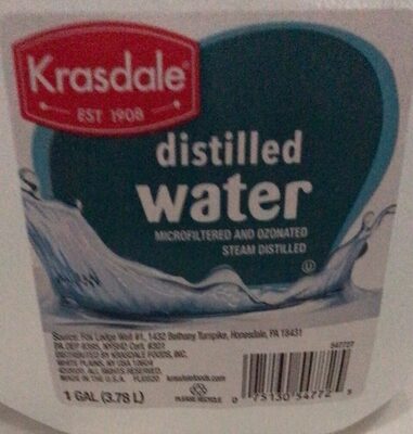 [547727] Krasdale - Distilled Water - 1 Gallon