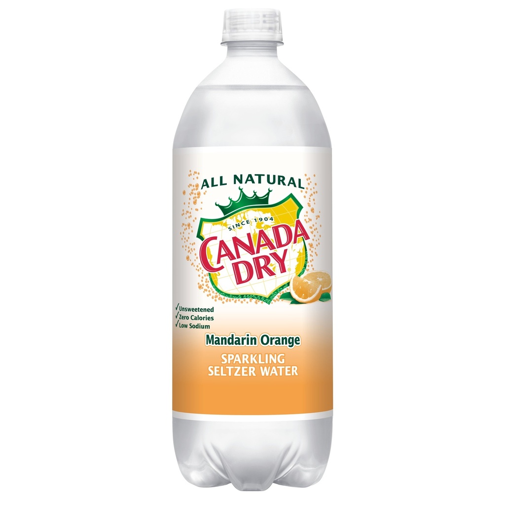 Canada Dry - Seltzer - Mandarin Orange - 1L - Bottle