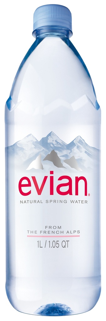 Evian - Spring Water - 1L - Bottle