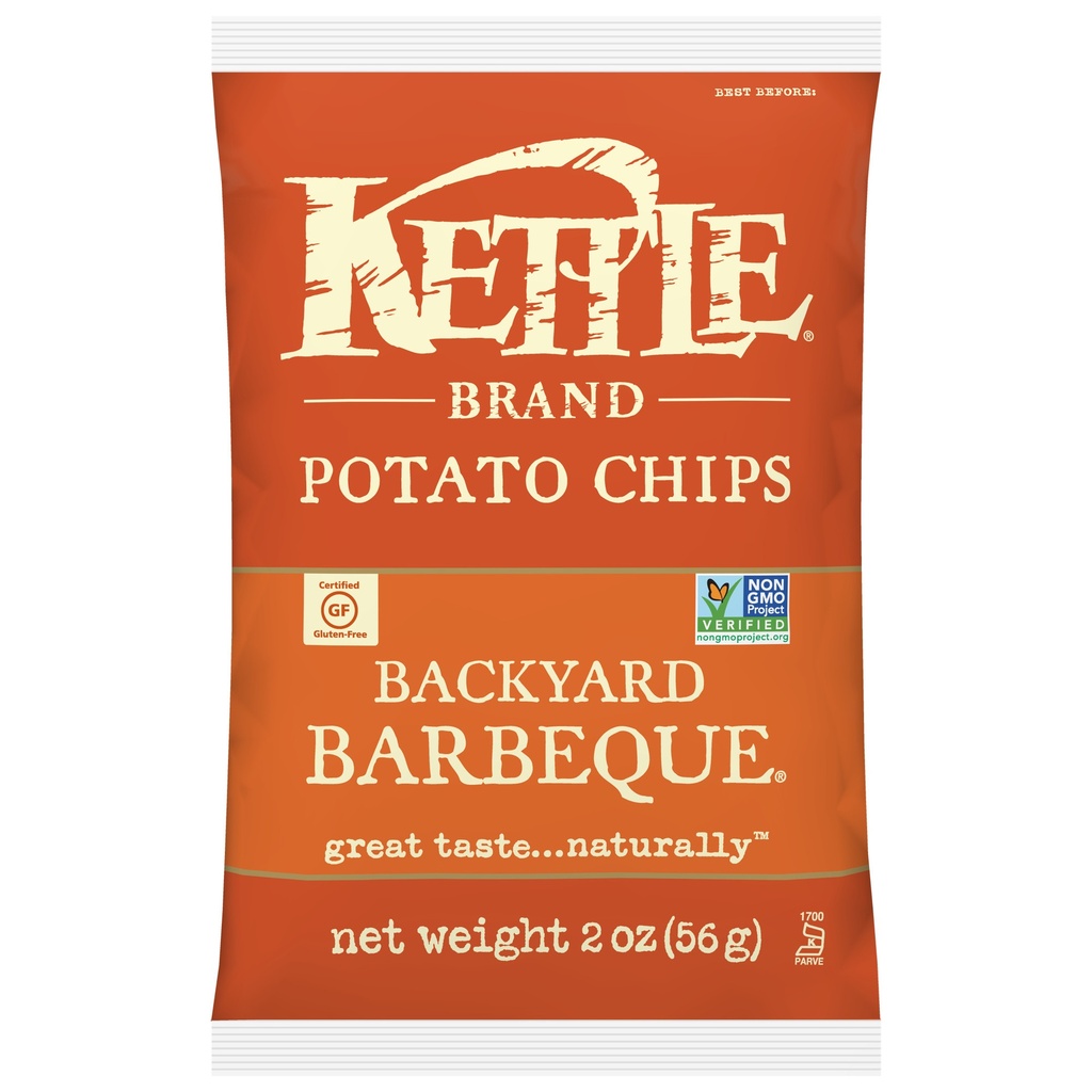 Kettle Brand - Potato Chips - Barbeque - Snack Bag - 2 Oz