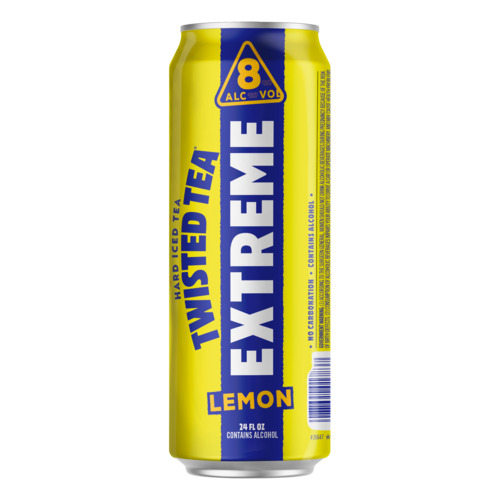 Twisted Tea Extreme Lemon Hard Iced Tea - 8% ABV - Beer - 24 Oz - Can