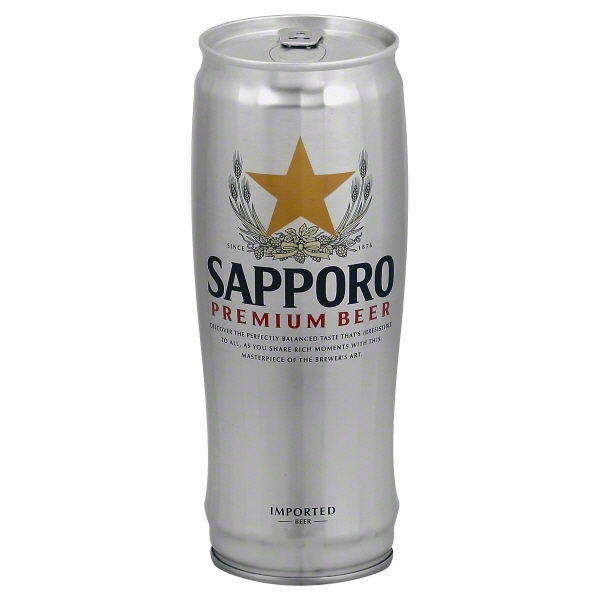 Sapporo - Premium Beer - 22 Oz - Can
