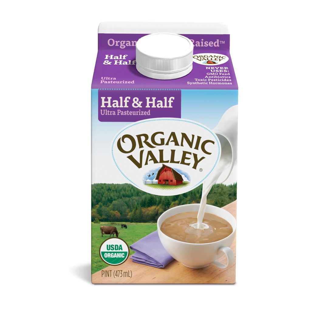 Organic - Half & Half - 16 Fl Oz