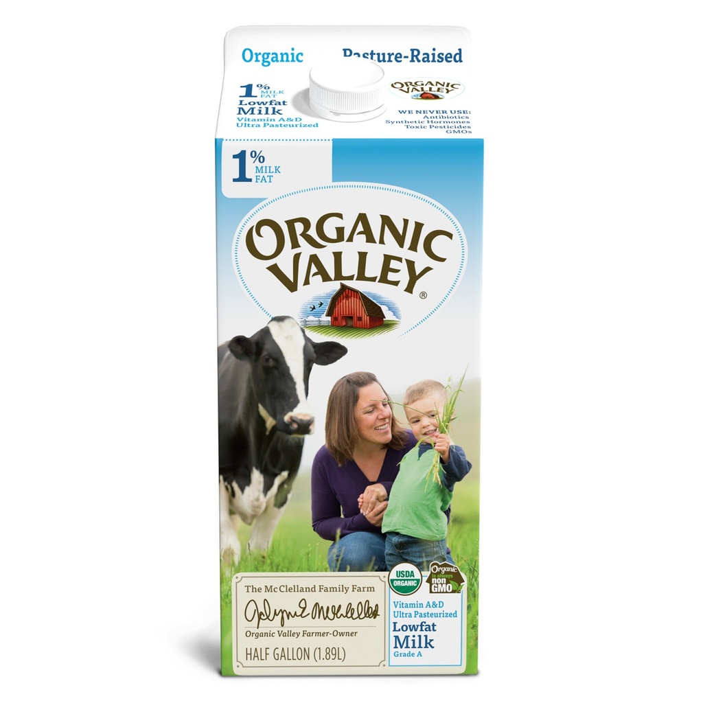 Valley - 1% Milk - 3/Pack (307-00349) Quill - 64 Oz