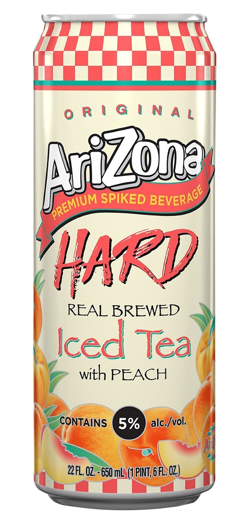 AriZona Beverages Hard Ice Tea with Peach Iced - Beer - 22oz Can