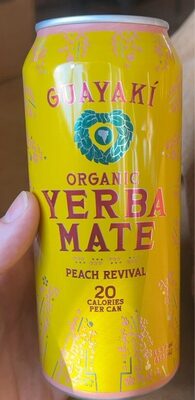 [3128] Guayaki - Peach Revival Yerba Mate - 15.5 Oz - Can