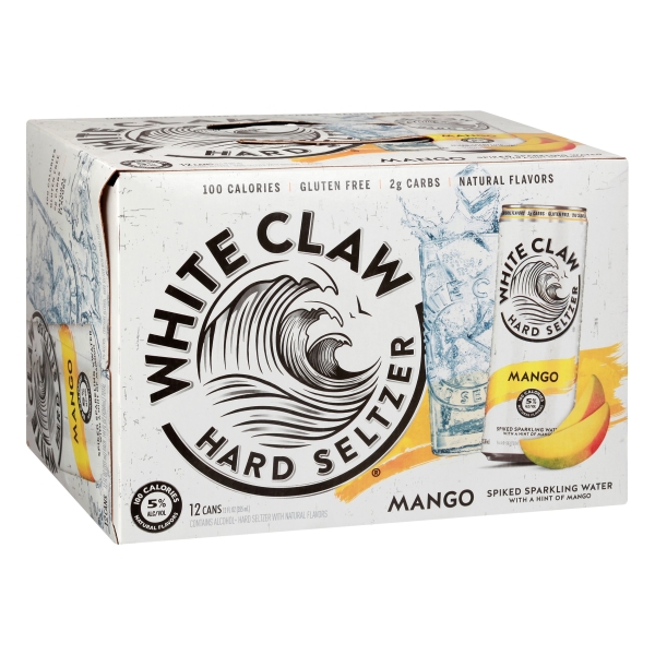 White Claw - Mango - 12 Oz - Can - 12 Pk
