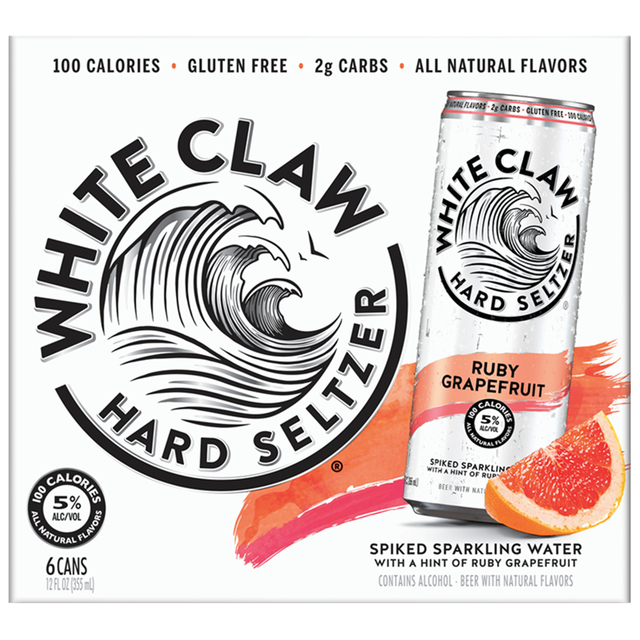 White Claw - Ruby Grapefruit -  Cans - 12 Fl Oz