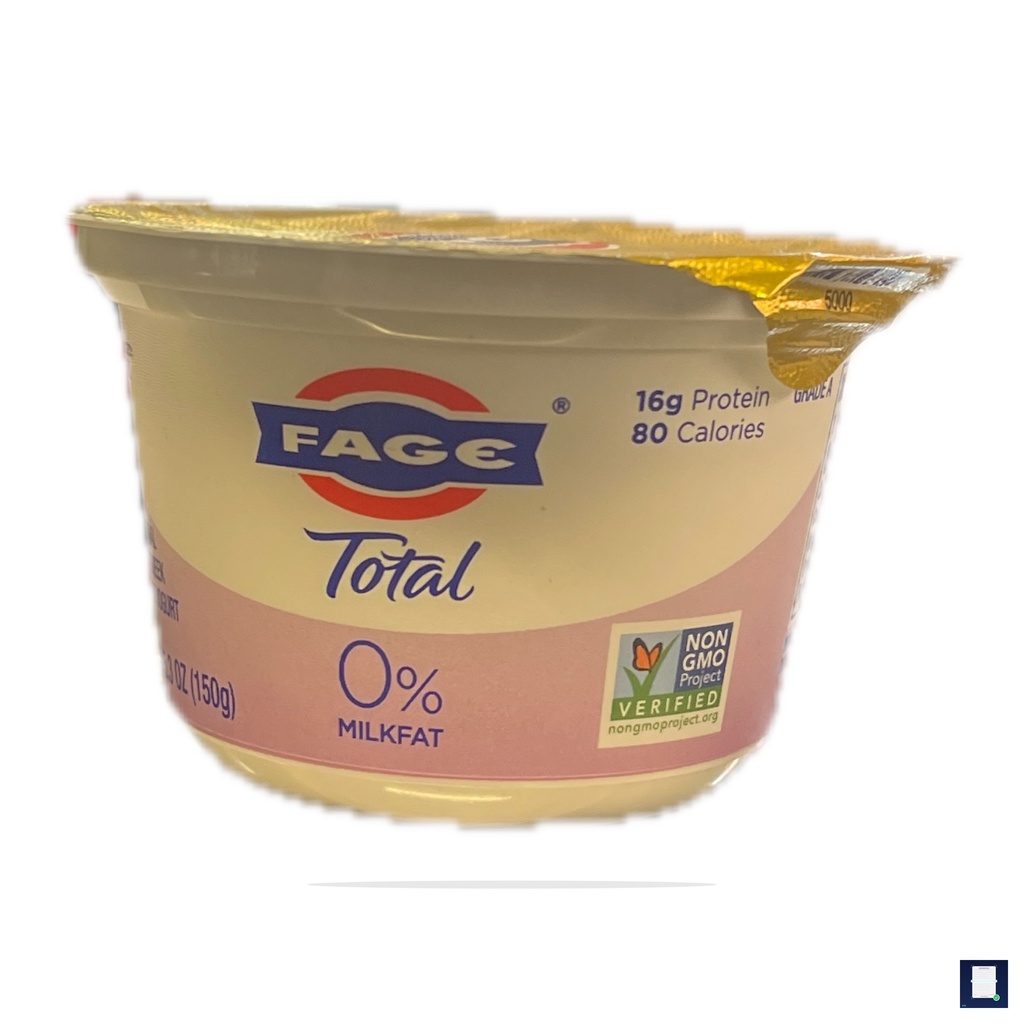 Fage - Greek Yogurt - Strained - Nonfat - 6 Oz