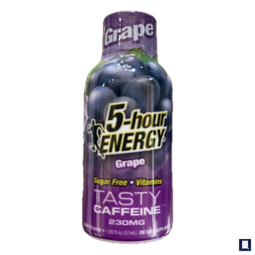 5-Hour Energy - Extra Strength Zero - Grape - 1.93 Oz - Can