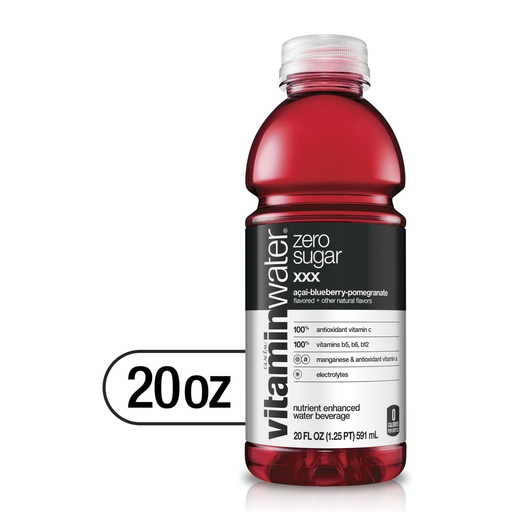 Vitaminwater - Zero - Xxx - Acai-Blueberry-Pomegranate - 20 Oz - Bottle