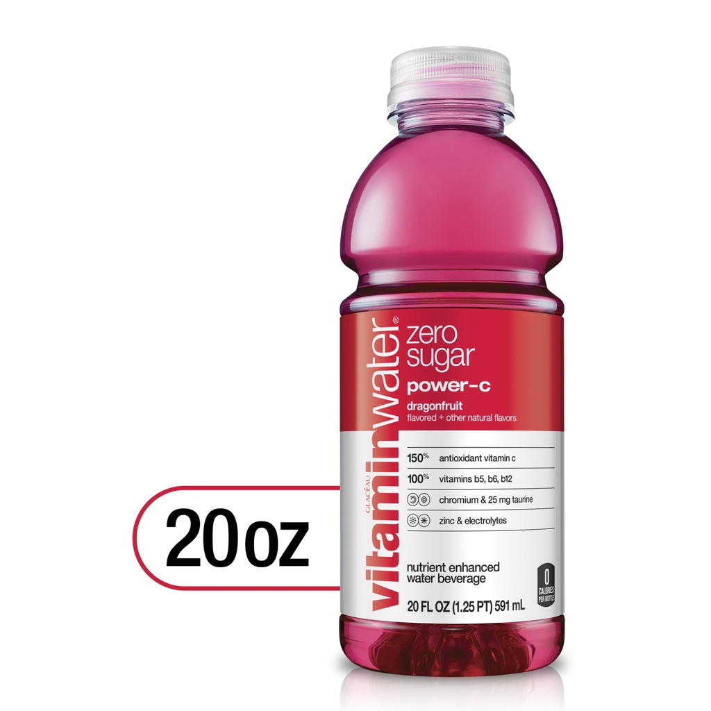 Vitaminwater - Zero - Power C - Dragonfruit - 20 Oz - Bottle